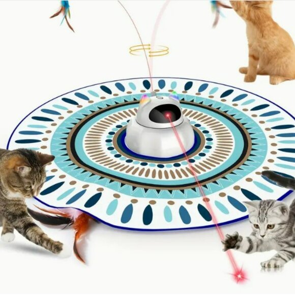 Best cat toy ever for both young and older cats! Cat Laser Toy Automatic, 4 In 1 - Picture 5 of 8